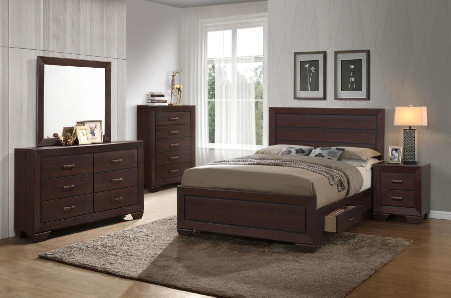 Kauffman Wood Queen Storage Panel Bed Dark Cocoa-zoom-14