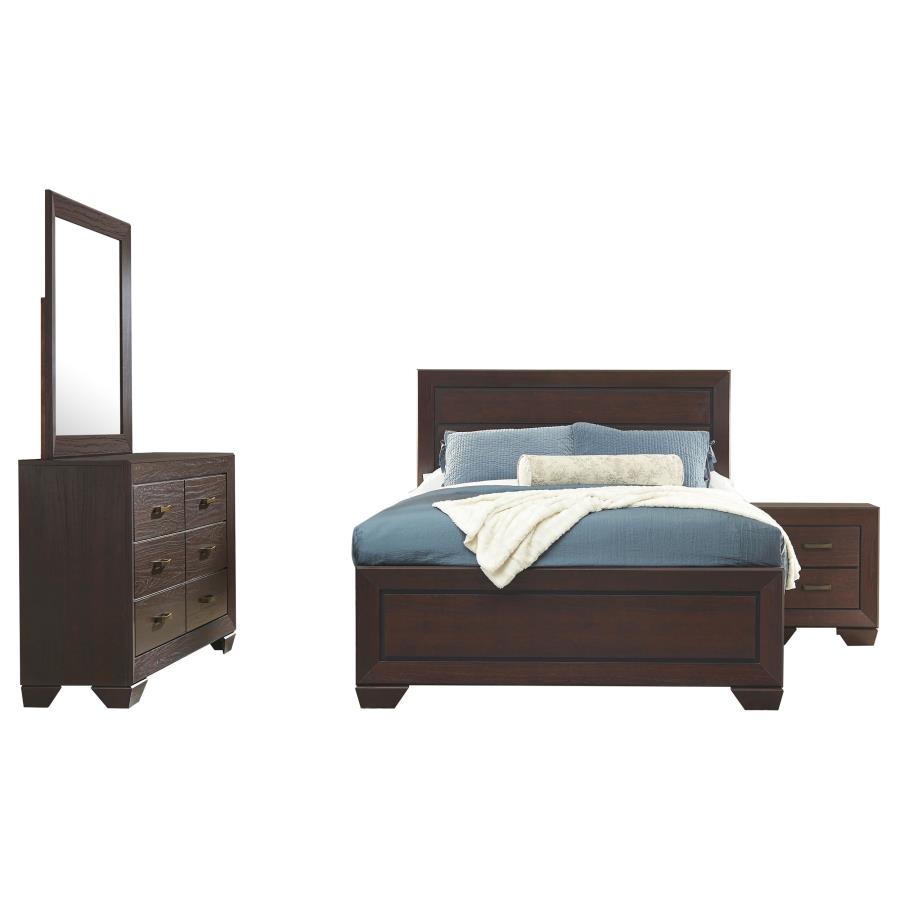 Kauffman 4-piece Eastern King Bedroom Set Dark Cocoa-2