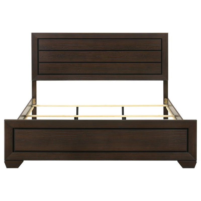 Kauffman Wood Eastern King Panel Bed Dark Cocoa-zoom-