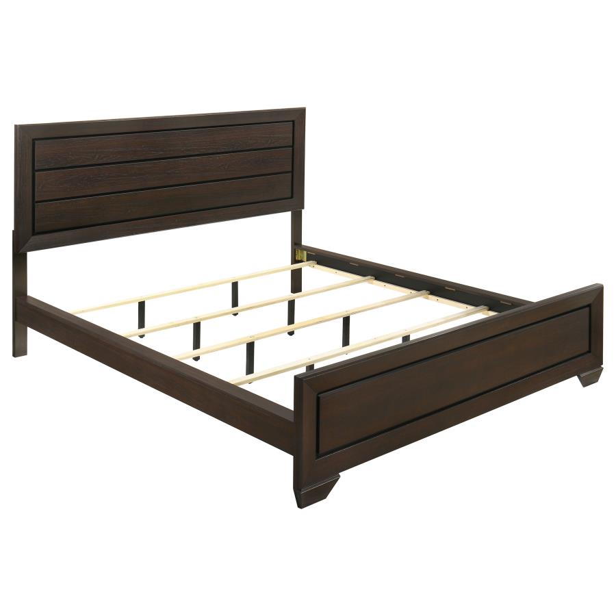 Kauffman Wood California King Panel Bed Dark Cocoa-zoom-1