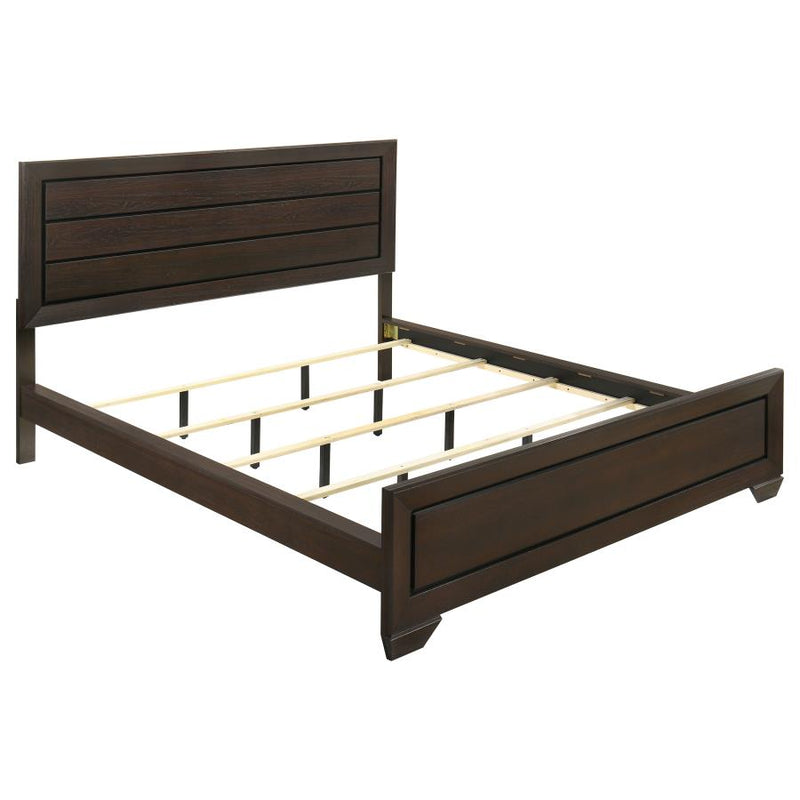 Kauffman Wood California King Panel Bed Dark Cocoa-zoom-