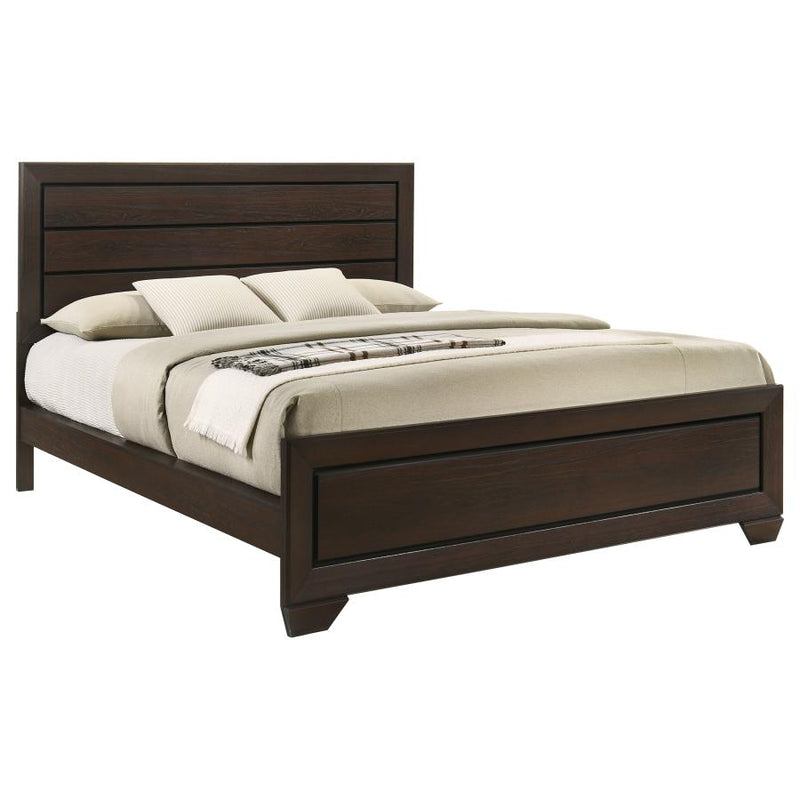 Kauffman Wood California King Panel Bed Dark Cocoa-zoom-
