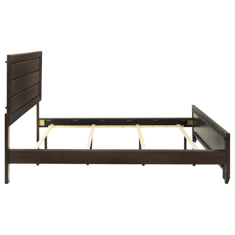 Kauffman Wood California King Panel Bed Dark Cocoa-zoom-