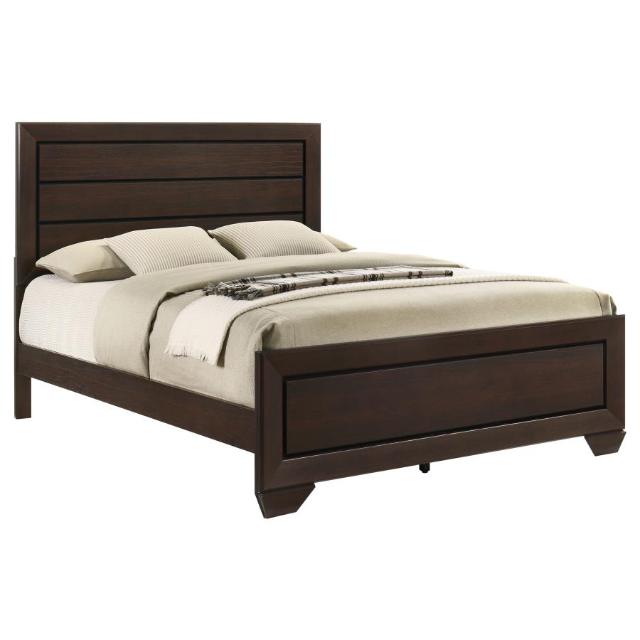 Kauffman Wood Queen Panel Bed Dark Cocoa-3