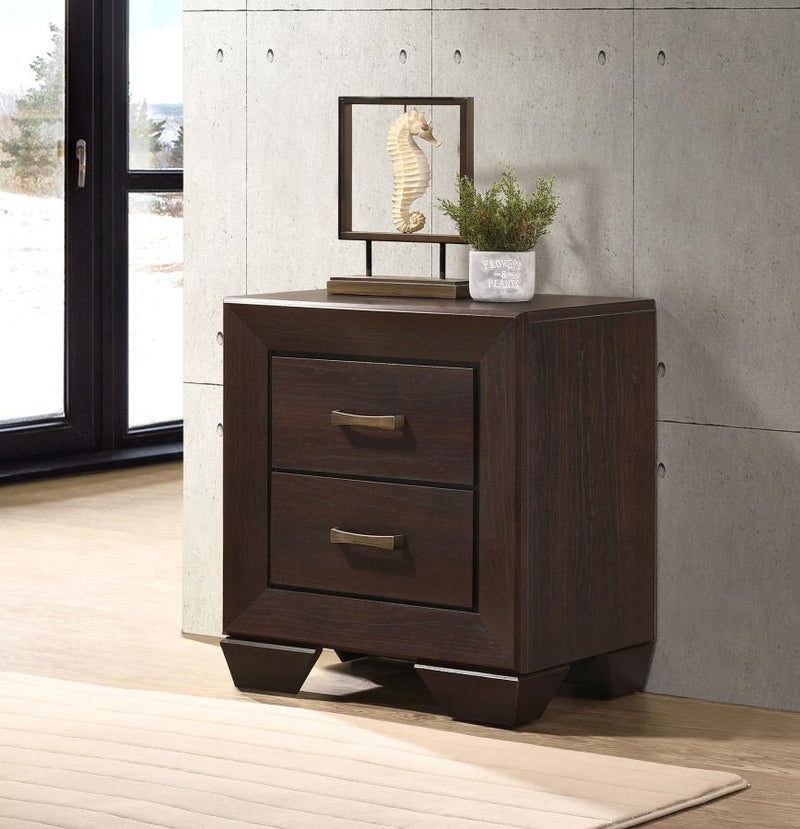 Kauffman 2-drawer Nightstand Dark Cocoa-zoom-