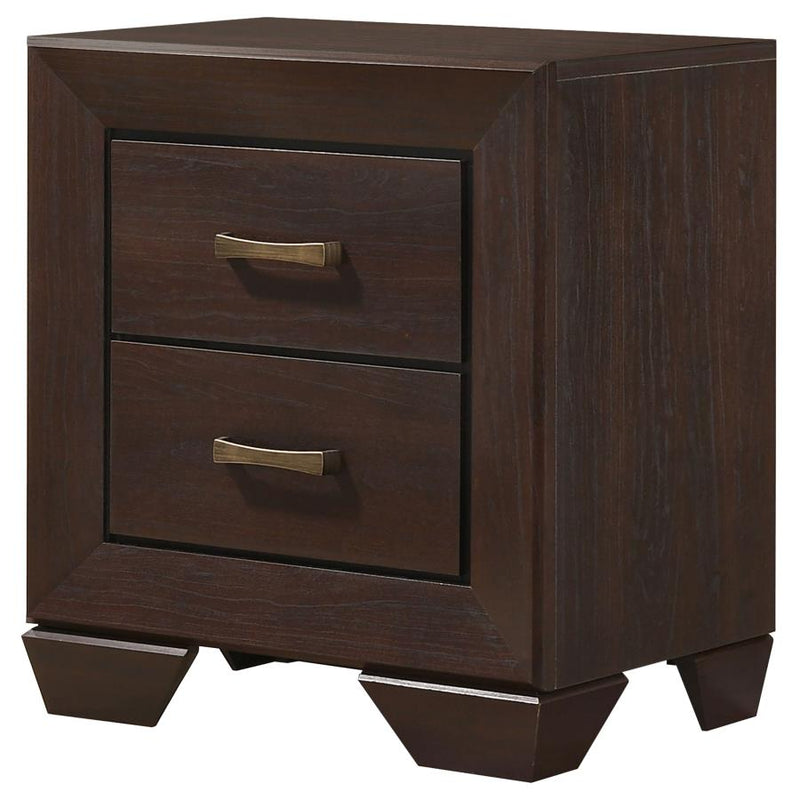 Kauffman 2-drawer Nightstand Dark Cocoa-zoom-