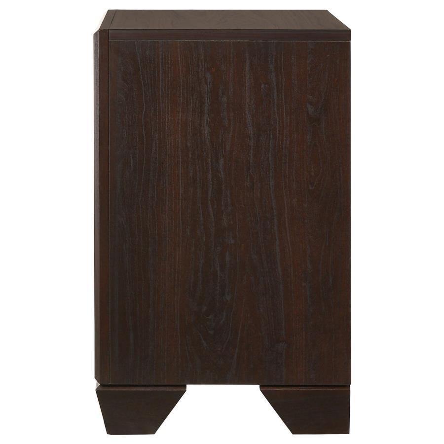 Kauffman 2-drawer Nightstand Dark Cocoa-zoom-5
