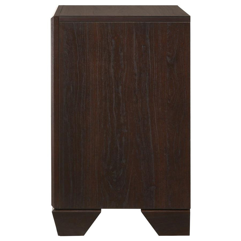 Kauffman 2-drawer Nightstand Dark Cocoa-zoom-