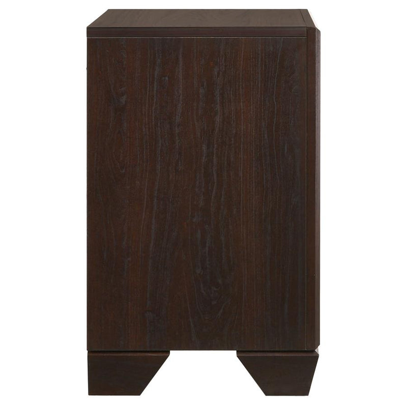 Kauffman 2-drawer Nightstand Dark Cocoa-zoom-