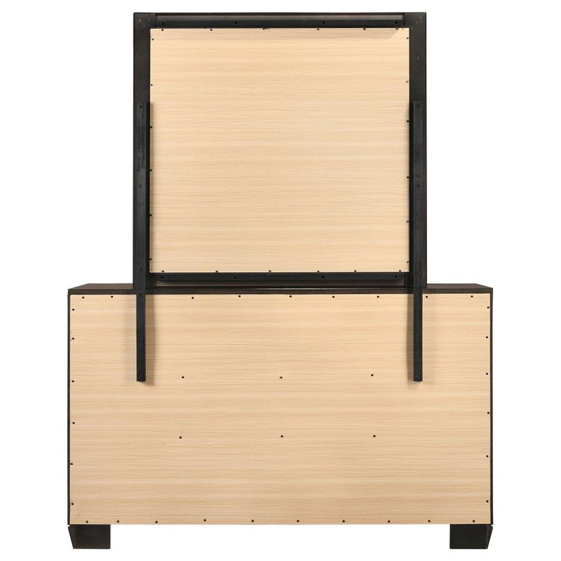 Kauffman 6-drawer Dresser with Mirror Dark Cocoa-zoom-