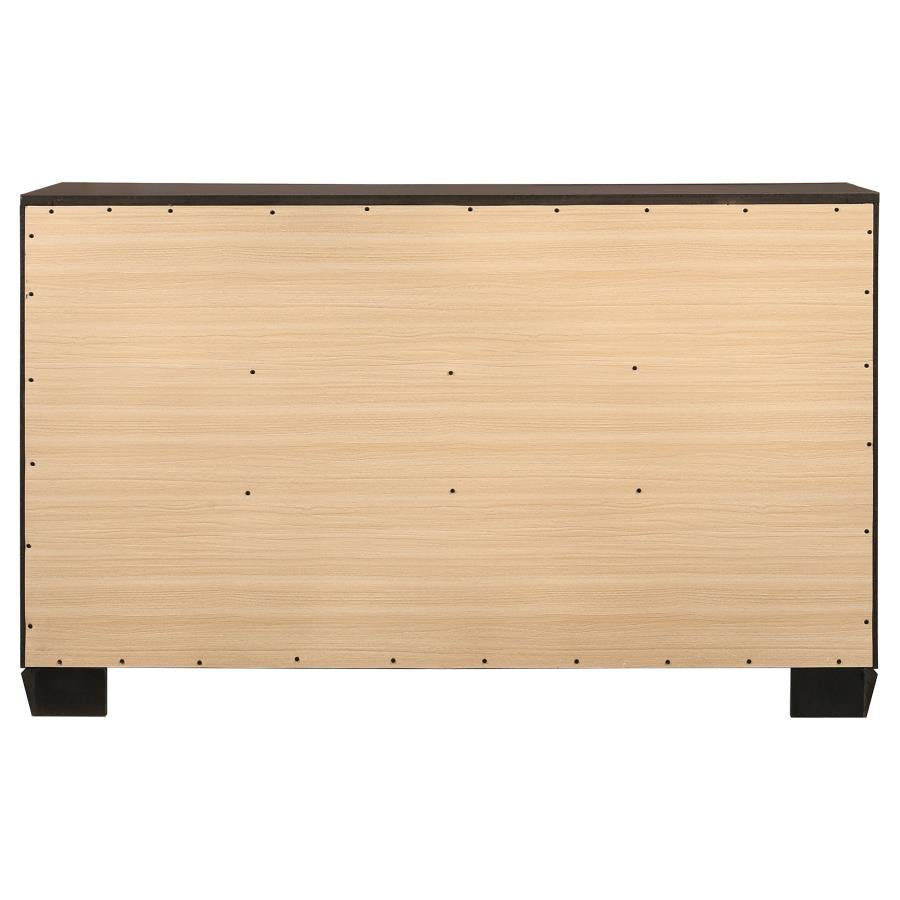 Kauffman 6-drawer Dresser Dark Cocoa-7