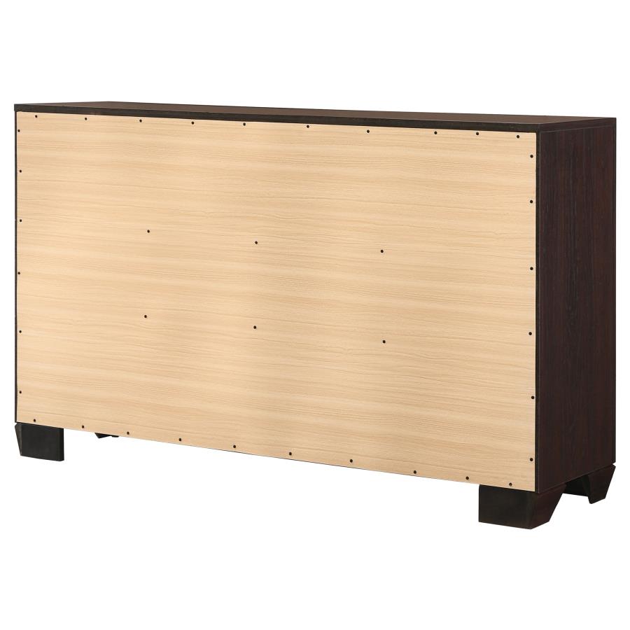 Kauffman 6-drawer Dresser Dark Cocoa-8