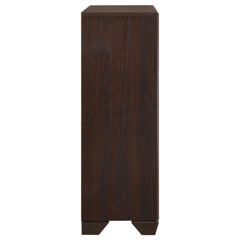 Kauffman 5-drawer Bedroom Chest Dark Cocoa-zoom-
