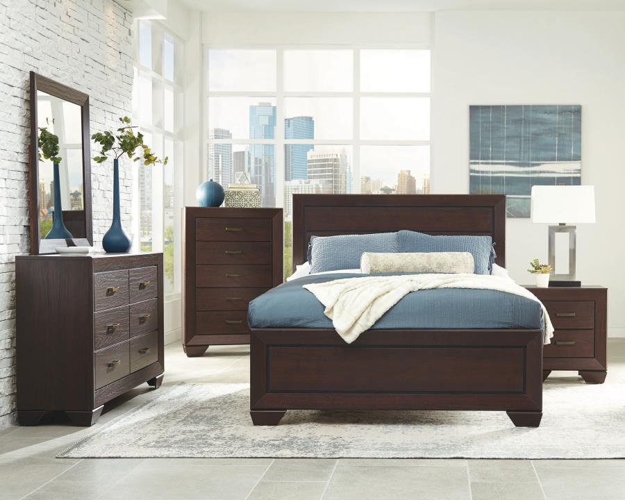 Kauffman 5-drawer Bedroom Chest Dark Cocoa-zoom-12