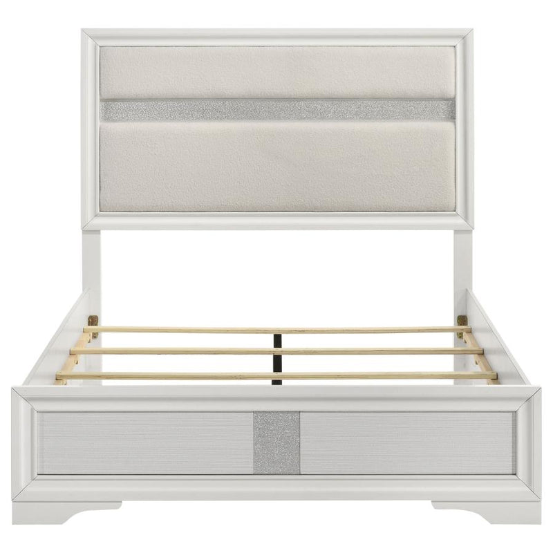 Miranda 54-inch Upholstered Full Panel Bed White-zoom-