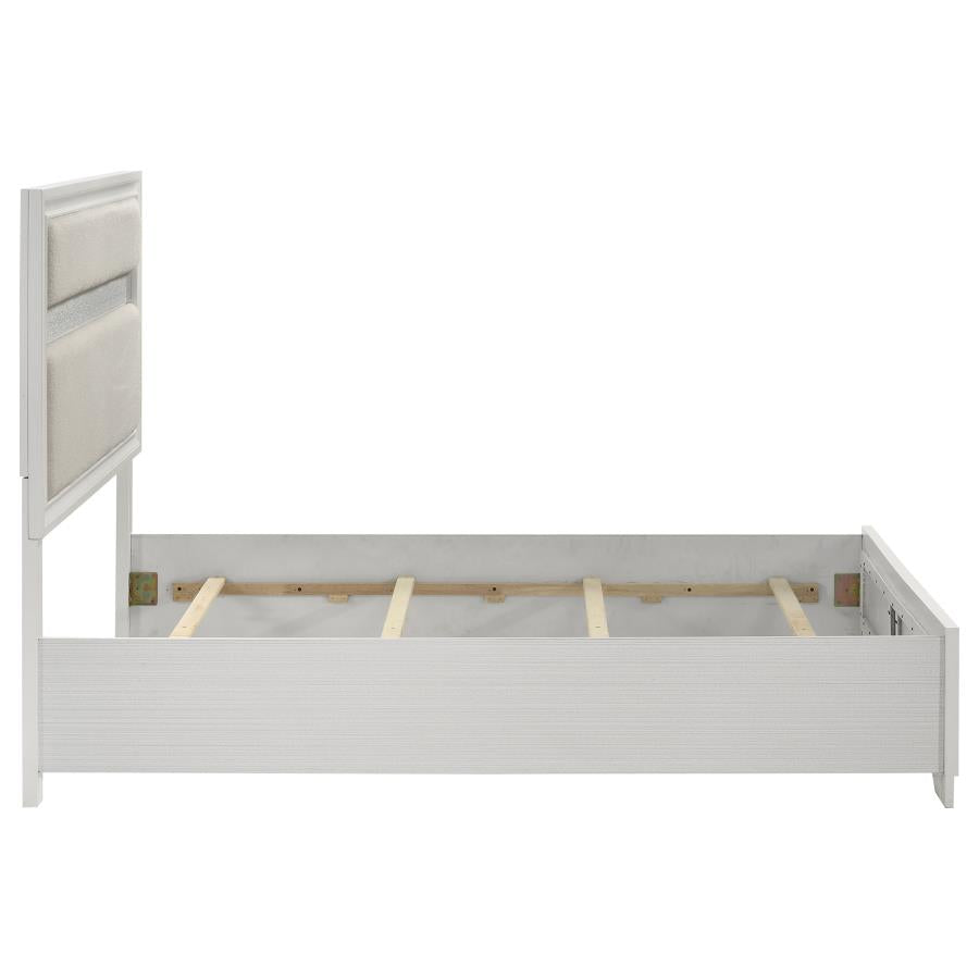 Miranda 54-inch Upholstered Full Panel Bed White-zoom-6