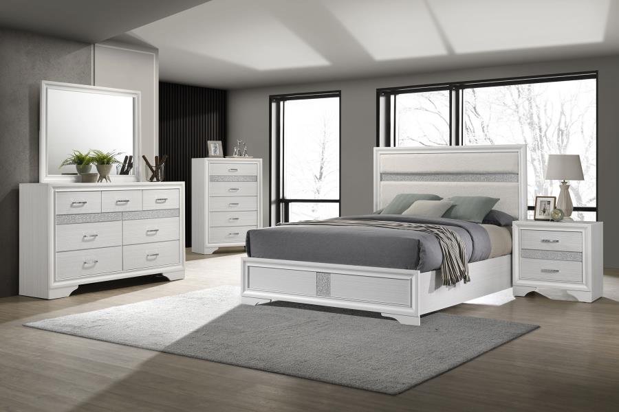 Miranda 5-piece California King Bedroom Set White-1