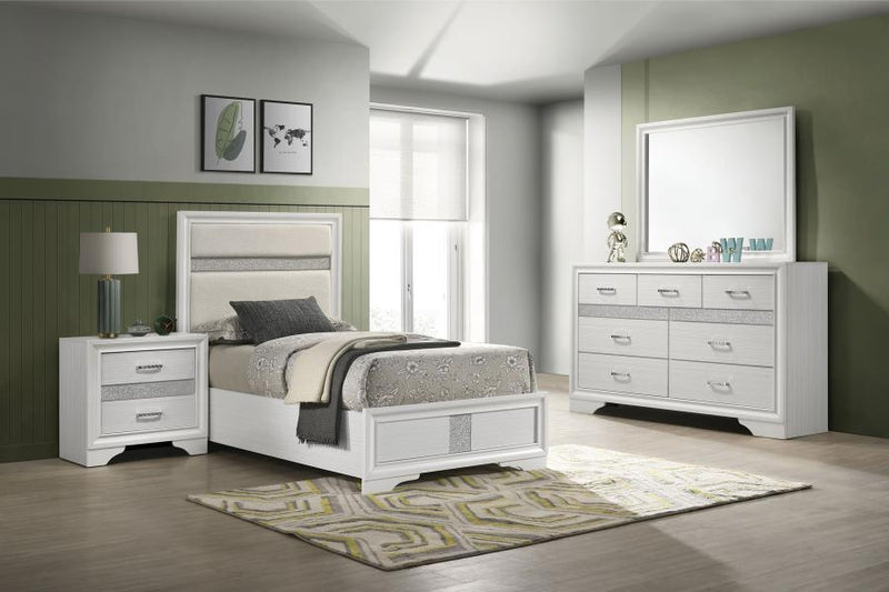 Miranda 4-piece Twin Bedroom Set White-zoom-