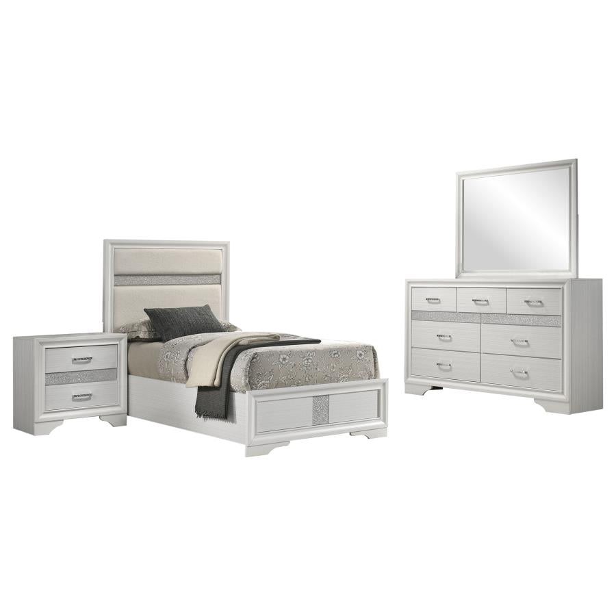 Miranda 4-piece Twin Bedroom Set White-zoom-2