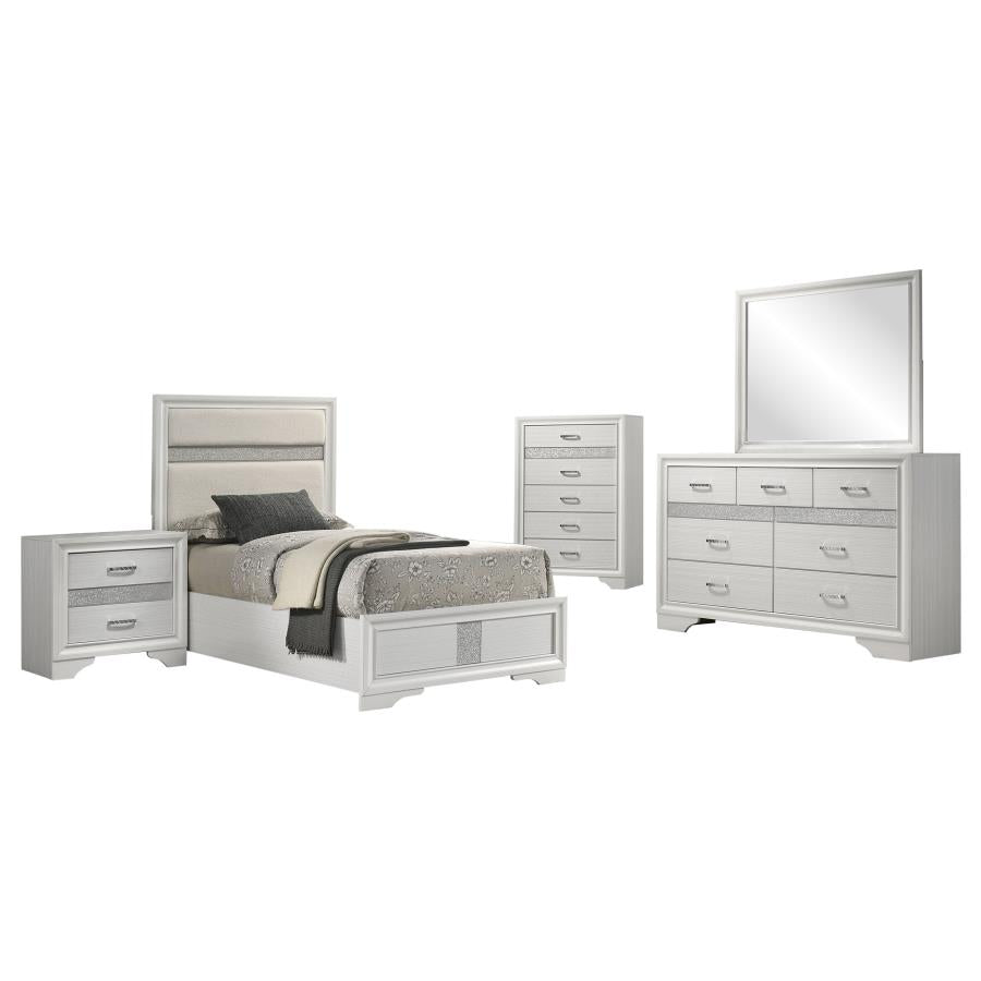 Miranda 5-piece Twin Bedroom Set White-2
