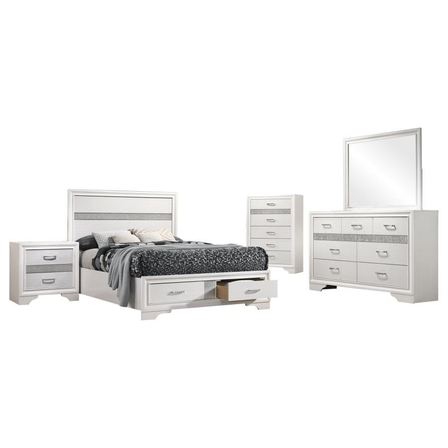 Miranda 5-piece Full Bedroom Set White-2