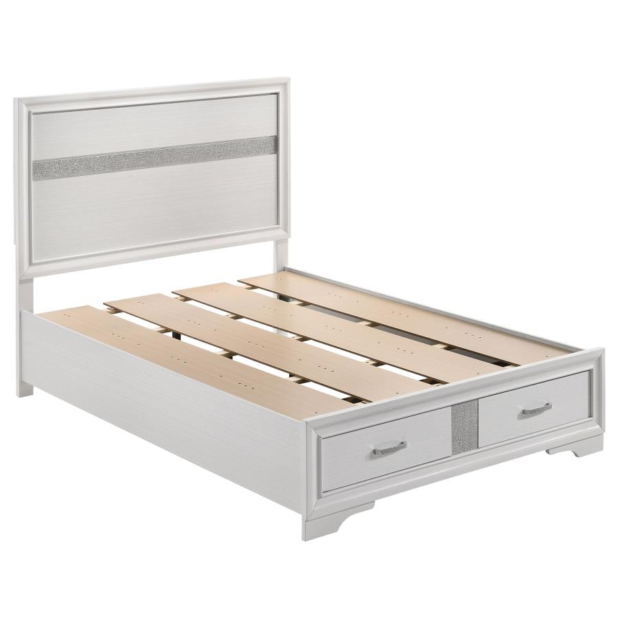 Miranda 51-inch Wood Full Storage Panel Bed White-zoom-1