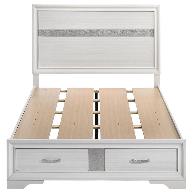 Miranda 51-inch Wood Full Storage Panel Bed White-zoom-