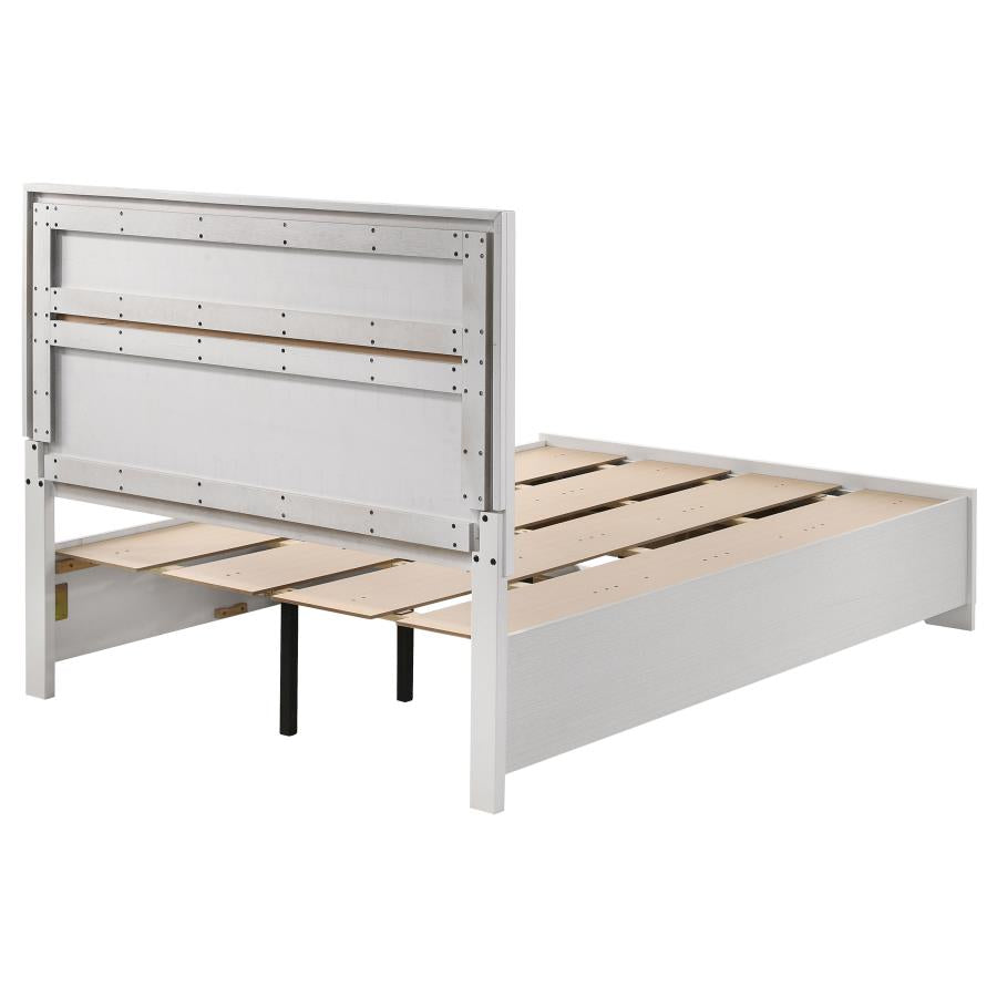 Miranda 51-inch Wood Full Storage Panel Bed White-8