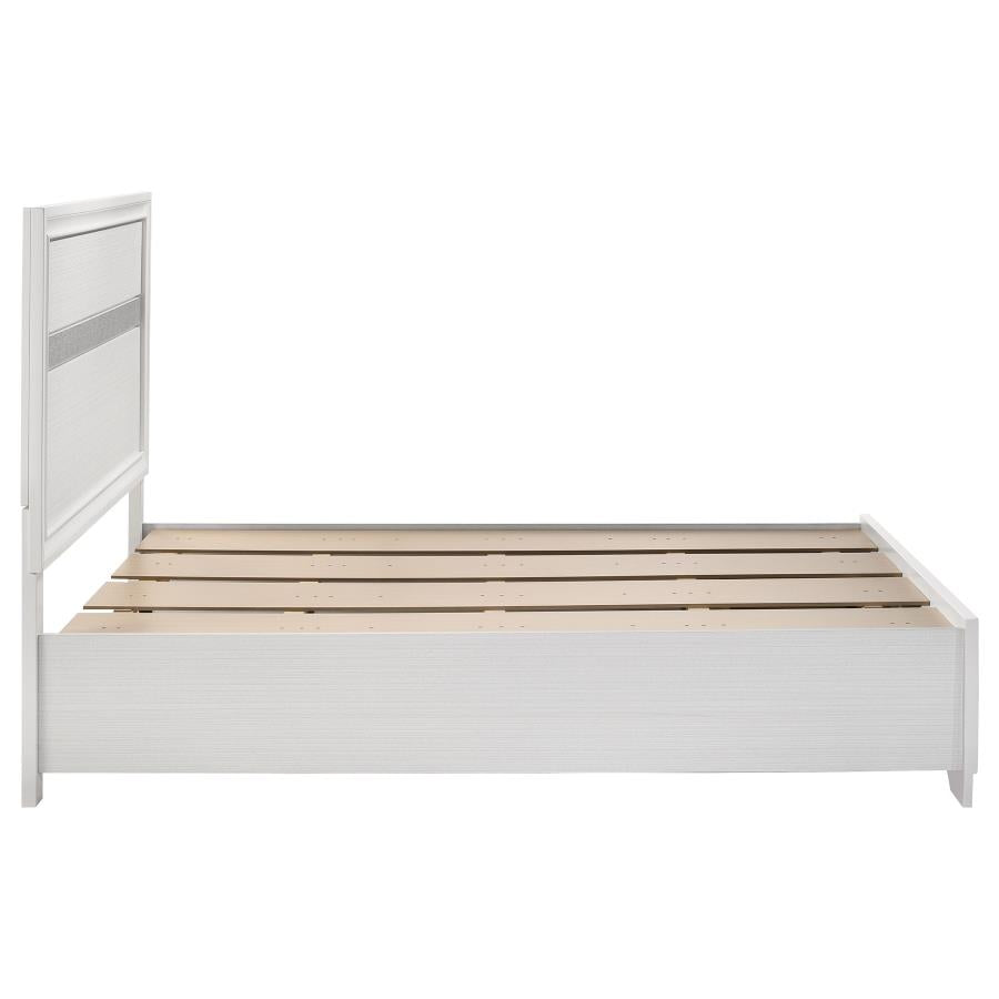 Miranda 51-inch Wood Full Storage Panel Bed White-9