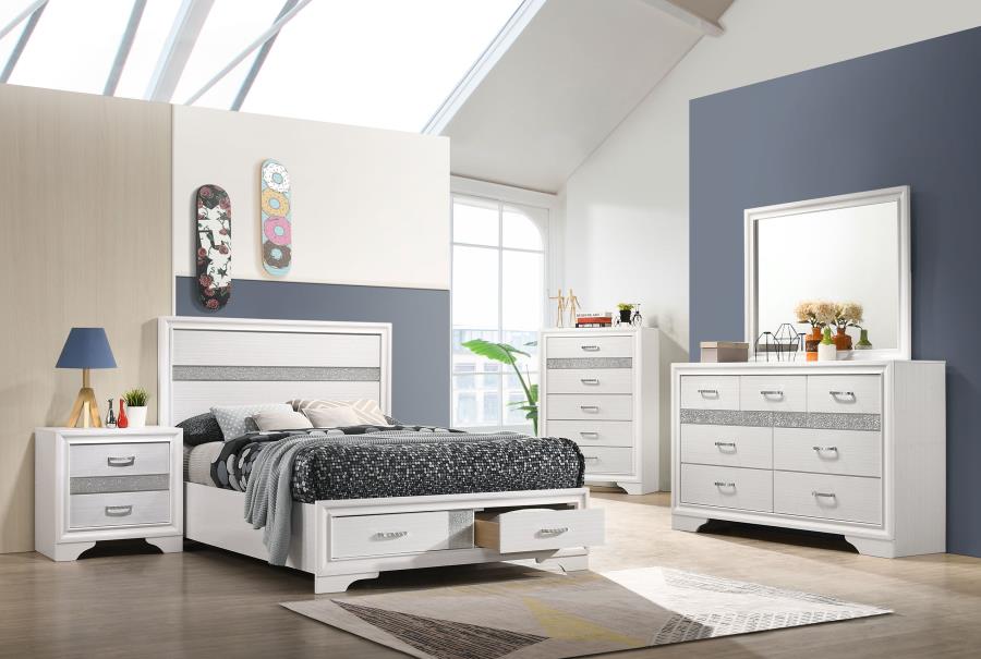 Miranda 51-inch Wood Full Storage Panel Bed White-zoom-12