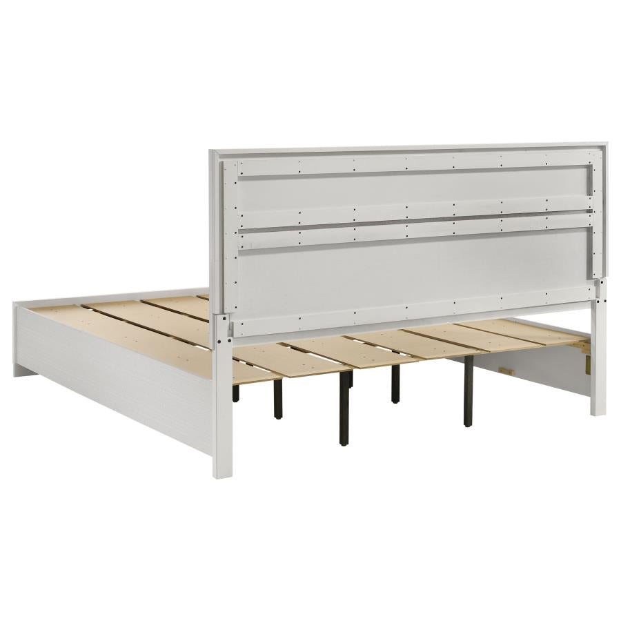 Miranda 51-inch Wood Eastern King Storage Panel Bed White-zoom-5