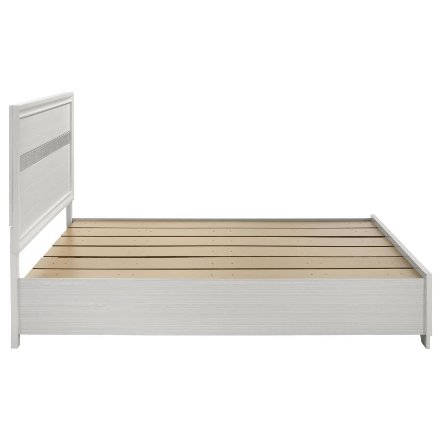 Miranda 51-inch Wood Eastern King Storage Panel Bed White-6