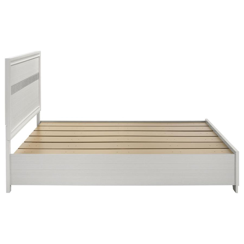Miranda 51-inch Wood Eastern King Storage Panel Bed White-zoom-