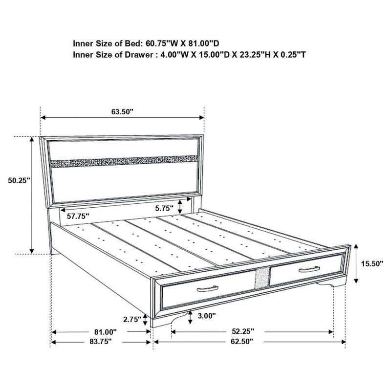 Miranda 4-piece Queen Bedroom Set White-zoom-