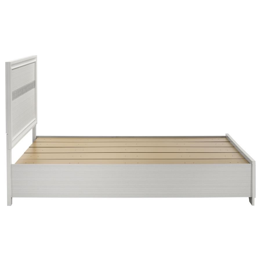 Miranda 51-inch Wood Queen Storage Panel Bed White-zoom-6