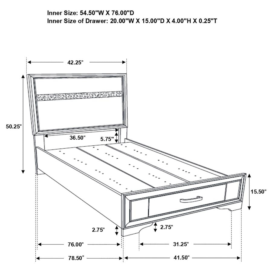 Miranda 5-piece Twin Bedroom Set White-zoom-15