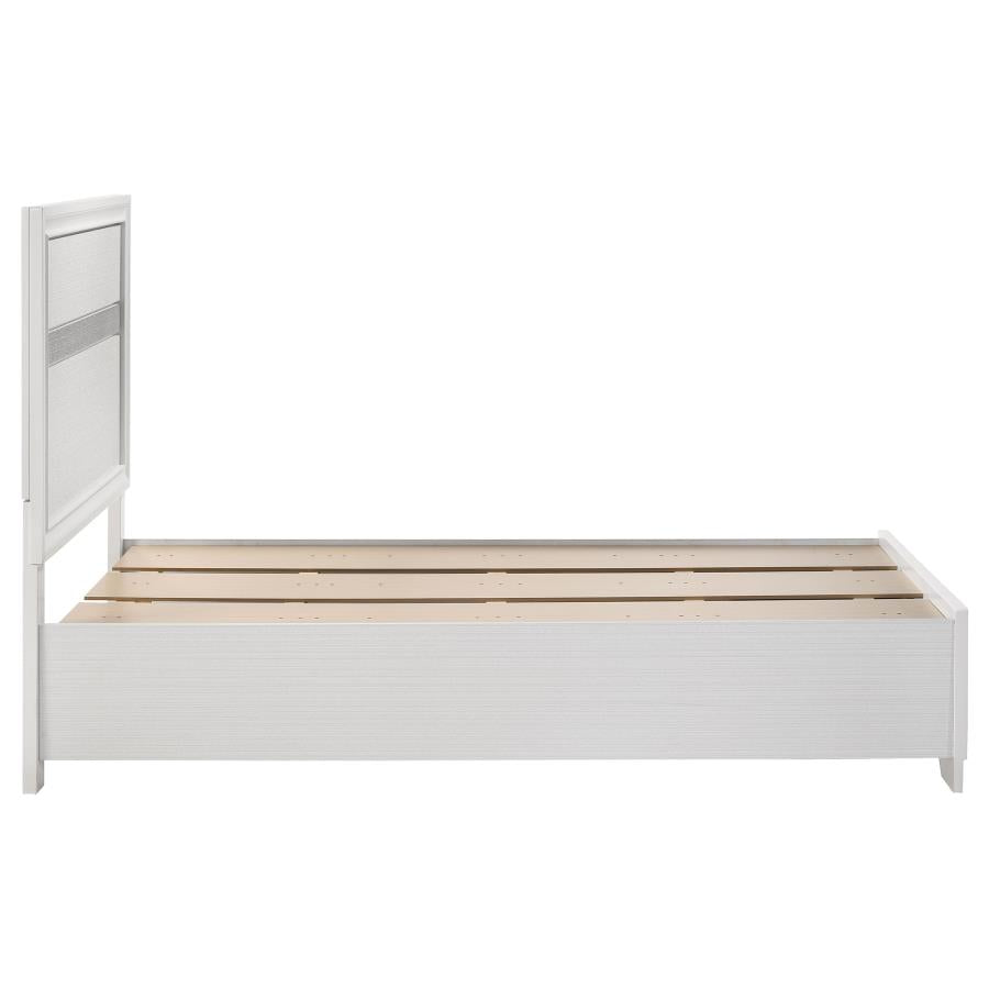Miranda 51-inch Wood Twin Storage Panel Bed White-zoom-9