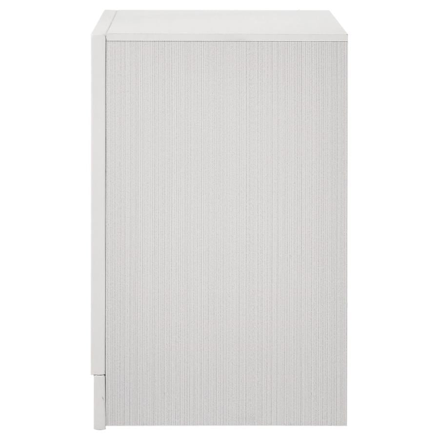 Miranda 3-drawer Nightstand Bedside Table White-zoom-5