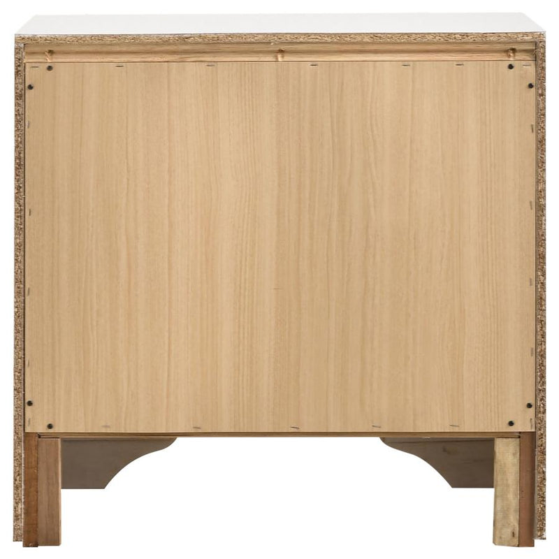 Miranda 3-drawer Nightstand Bedside Table White-zoom-