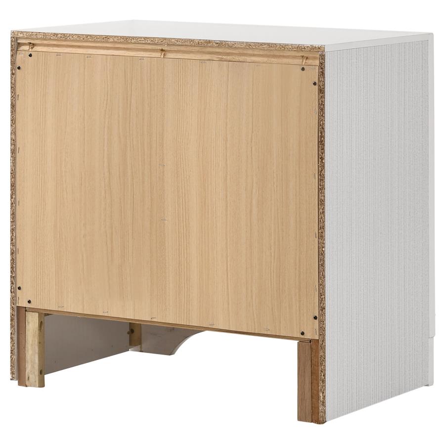 Miranda 3-drawer Nightstand Bedside Table White-8
