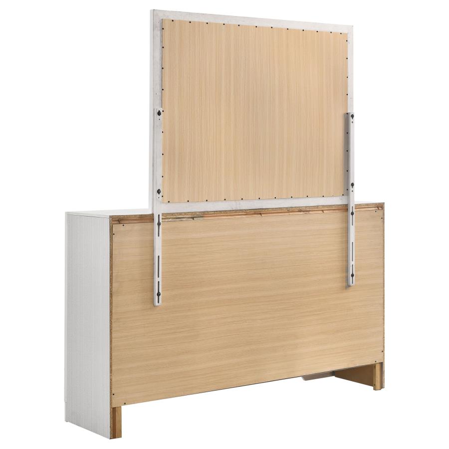 Miranda 7-drawer Dresser with Mirror White-zoom-6