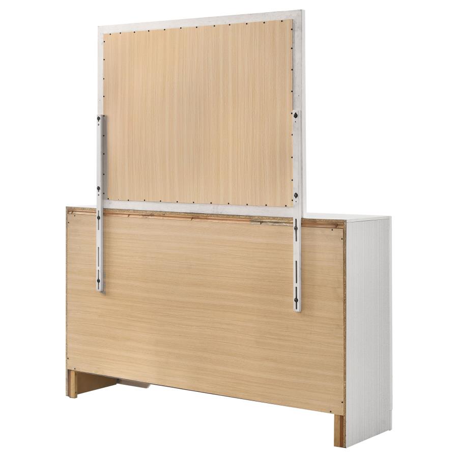 Miranda 7-drawer Dresser with Mirror White-zoom-8