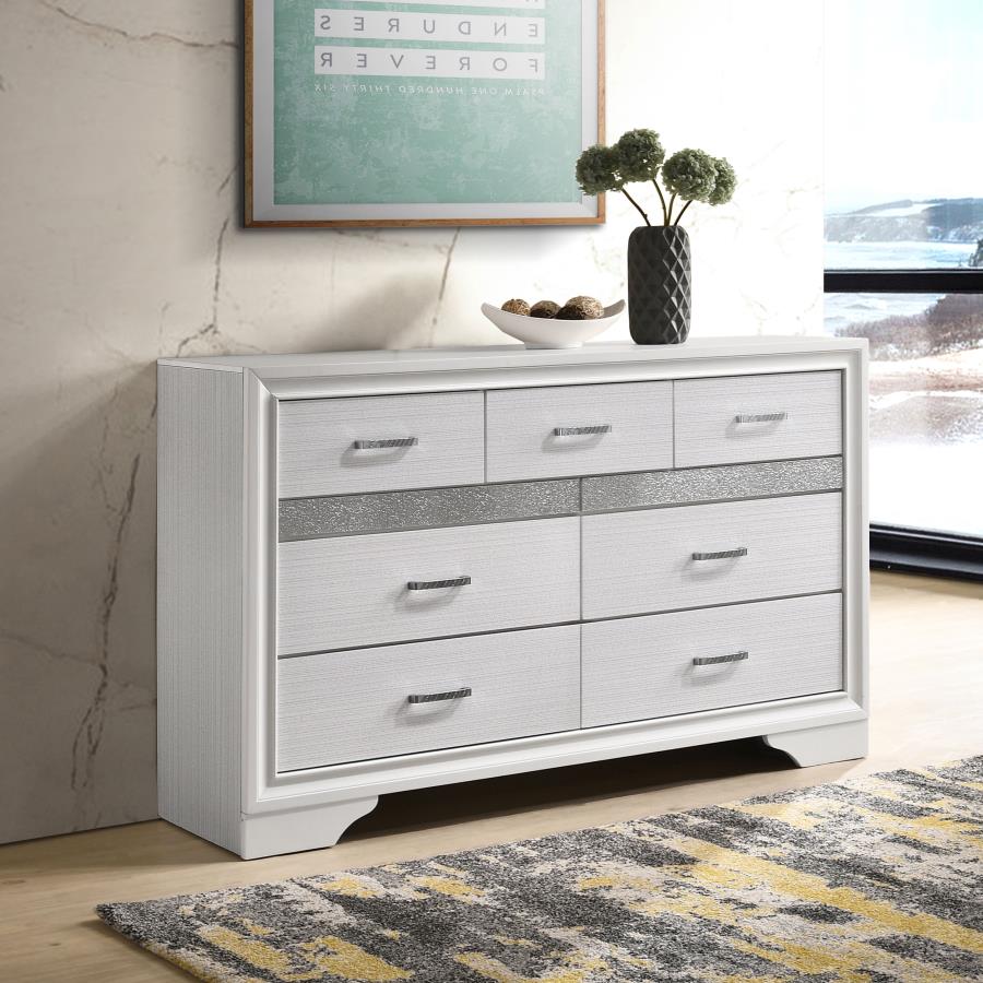 Miranda 9-drawer Dresser White-2