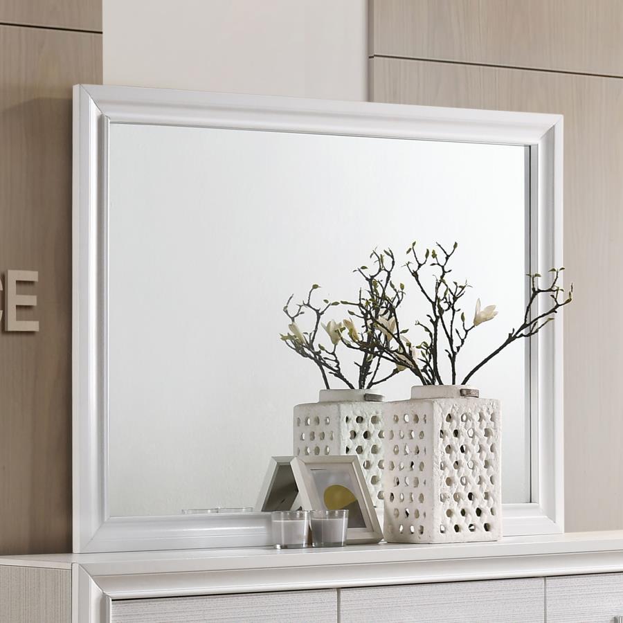 Miranda Dresser Mirror White-2