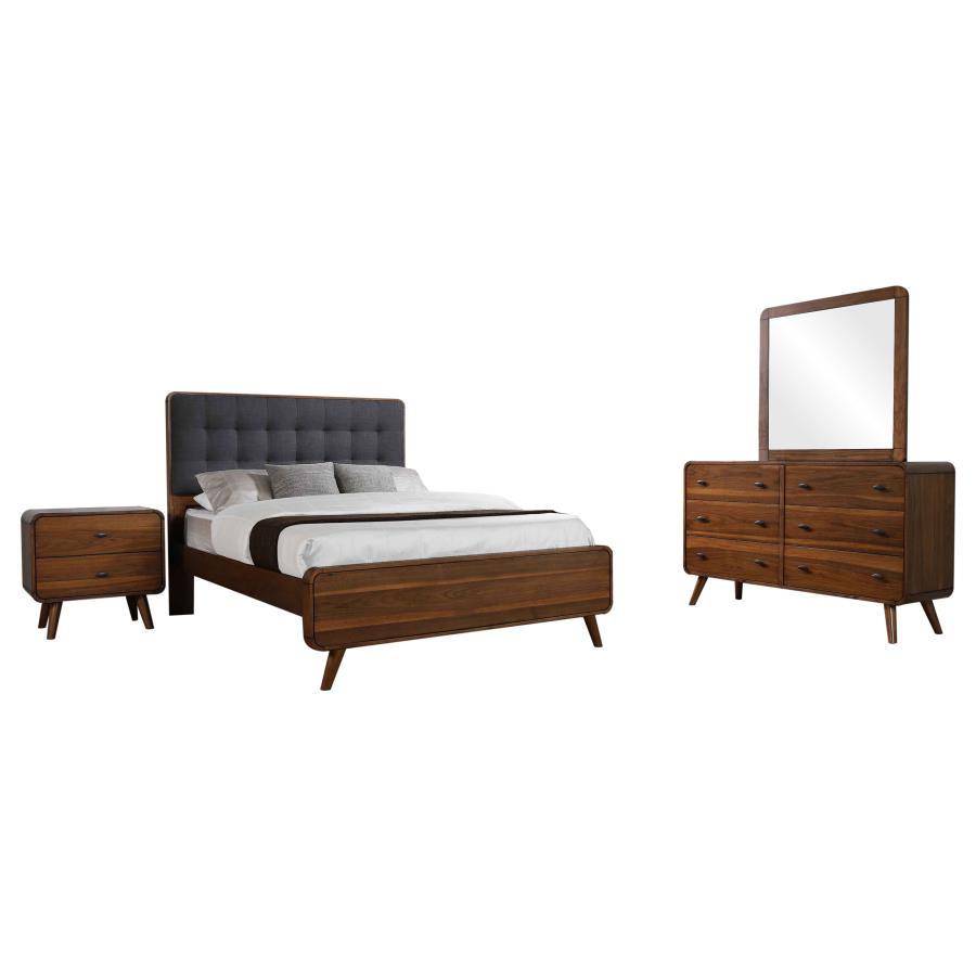 Robyn 4-piece Full Bedroom Set Dark Walnut-2