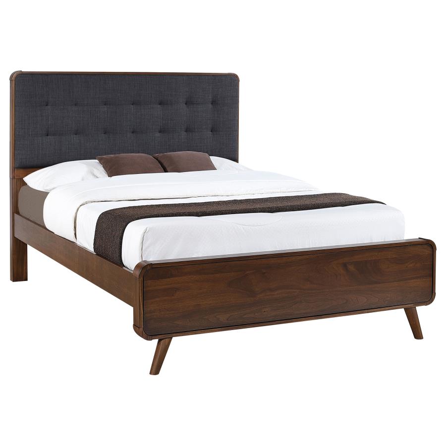 Robyn Wood Full Platform Bed Dark Walnut-zoom-3