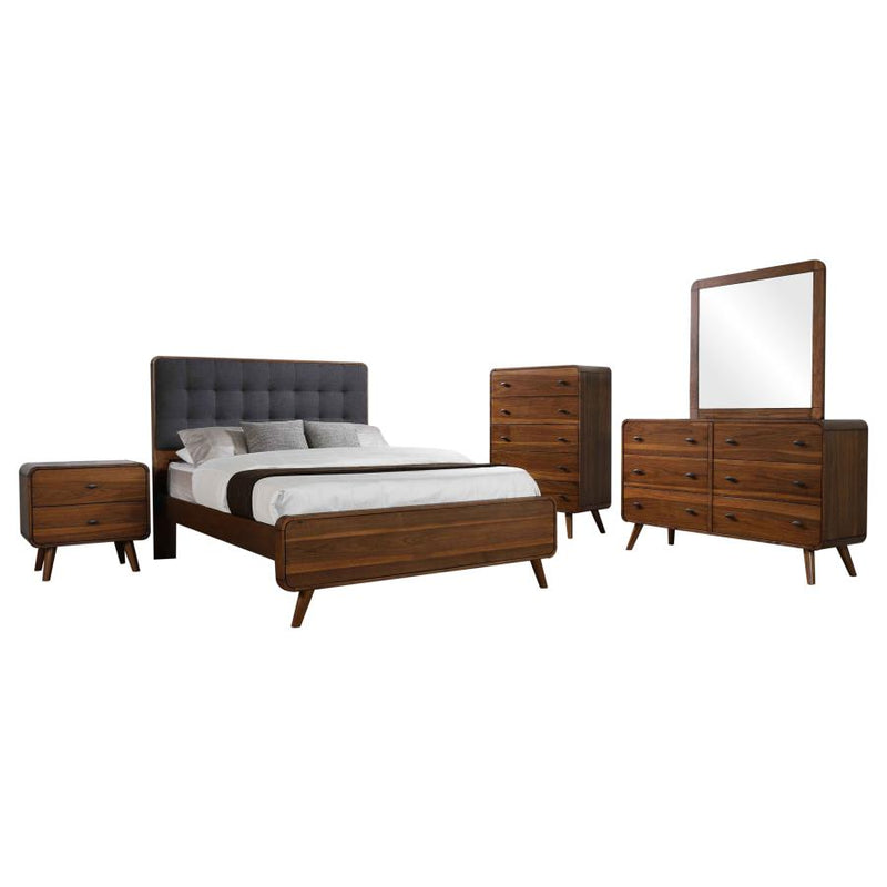 Robyn 5-piece Eastern King Bedroom Set Dark Walnut-zoom-