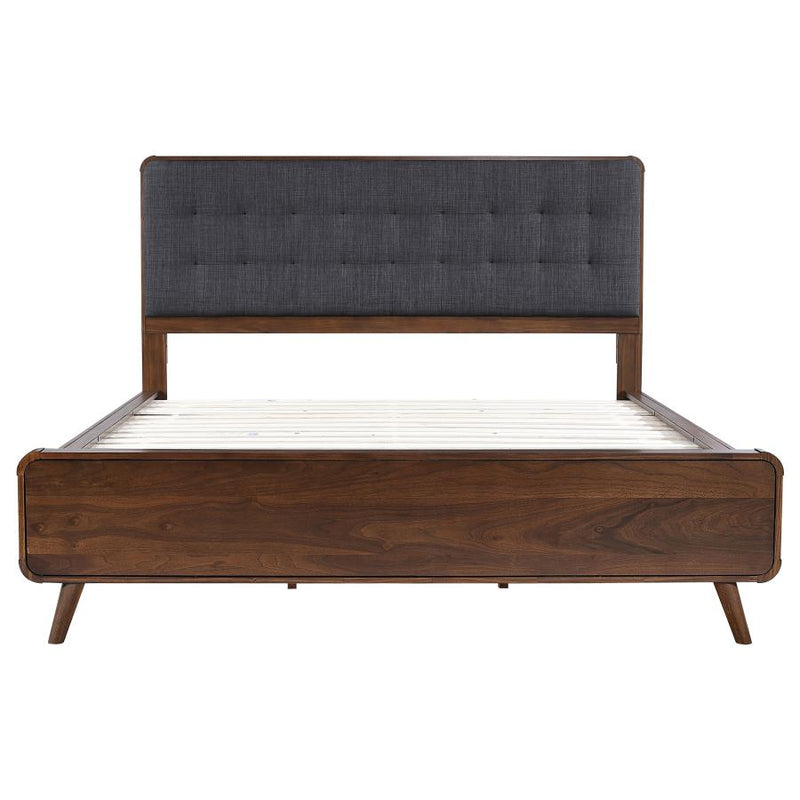 Robyn Wood California King Platform Bed Dark Walnut-zoom-