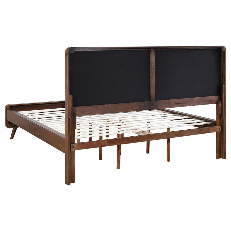 Robyn Wood California King Platform Bed Dark Walnut-zoom-