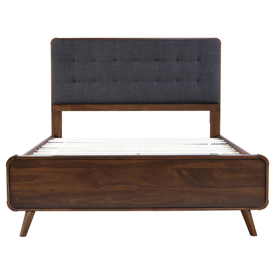 Robyn Wood Queen Platform Bed Dark Walnut-4